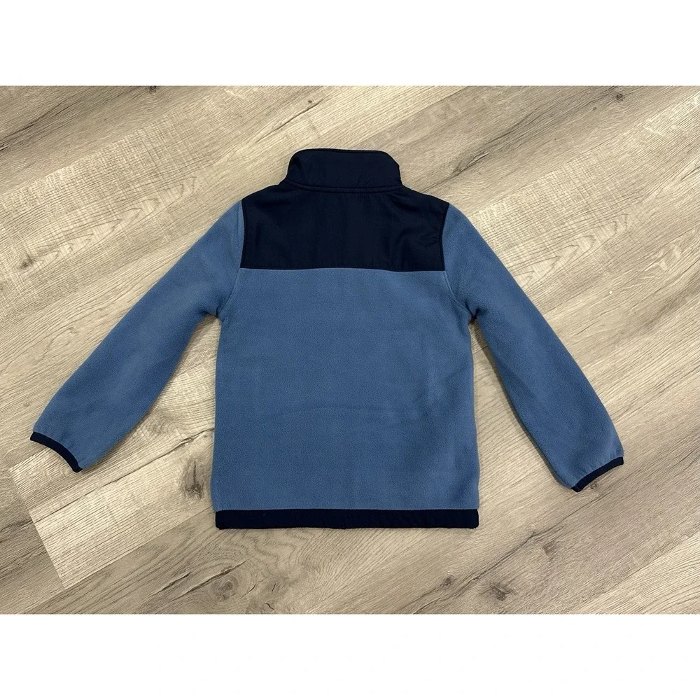 Boys Puma Contrast Fleece Full Zip‎ Track Jacket Blue Size 6 New